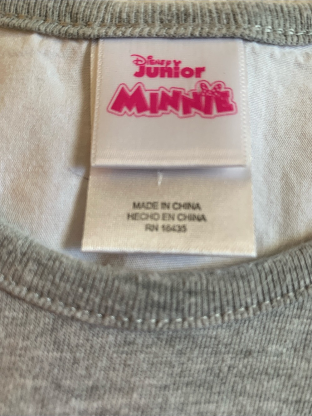Disney Sequin Minnie Mouse Top 2T Gray White EUC - Picture 7 of 9